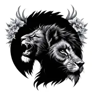 Cancer And Leo tattoo design idea