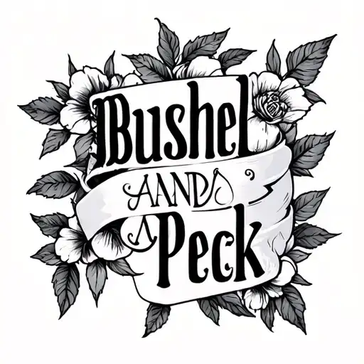 Bushel And A Peck tattoo design idea