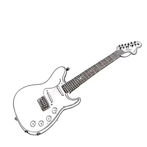 Telecaster Guitar tattoo design idea