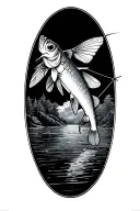 Fly Fishing tattoo design idea