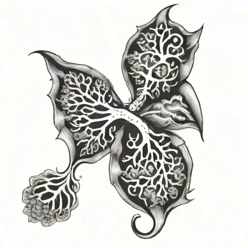 Lung Cancer tattoo design idea