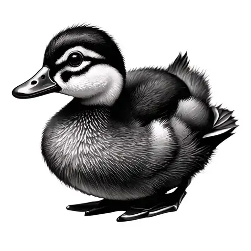 Duckling tattoo design idea
