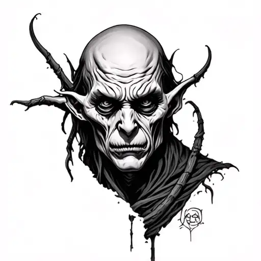 davy jones lord voldermort tattoo design idea