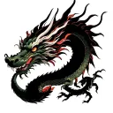 celestial dragon tattoo design idea