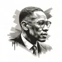 Malcolm X tattoo design idea