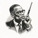 Malcolm X tattoo design idea