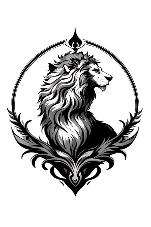 aslan tattoo design idea