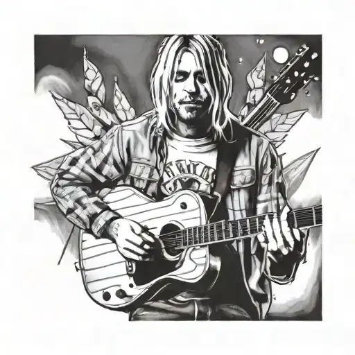 Kurt Cobain tattoo design idea