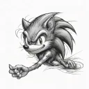 Sonic tattoo design idea