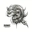 Sonic tattoo design idea