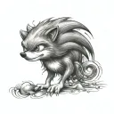 Sonic tattoo design idea