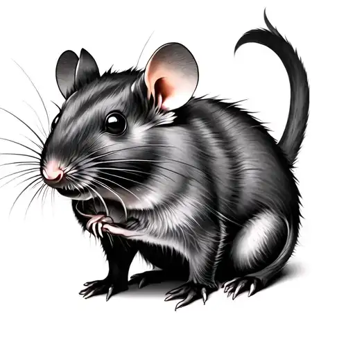 Chinese Rat tattoo design idea