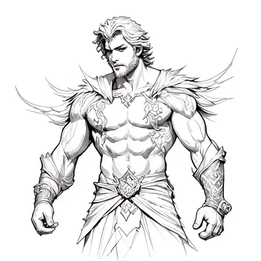 Pride Leon Escanor de Los 7 Deadly Sins tattoo design idea