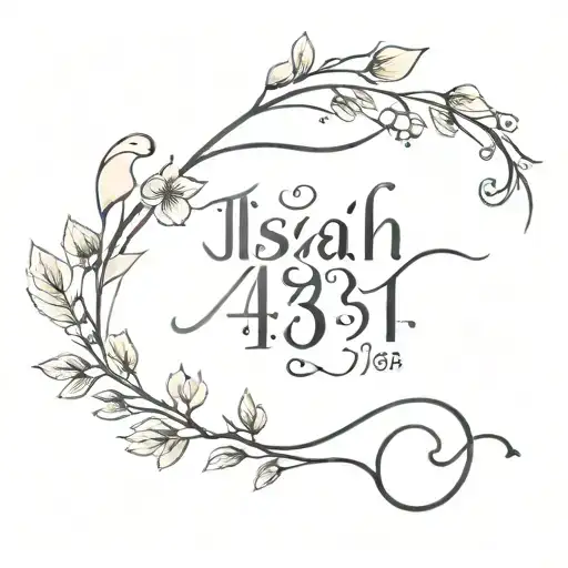 Isaiah 43:18-19 tattoo design idea