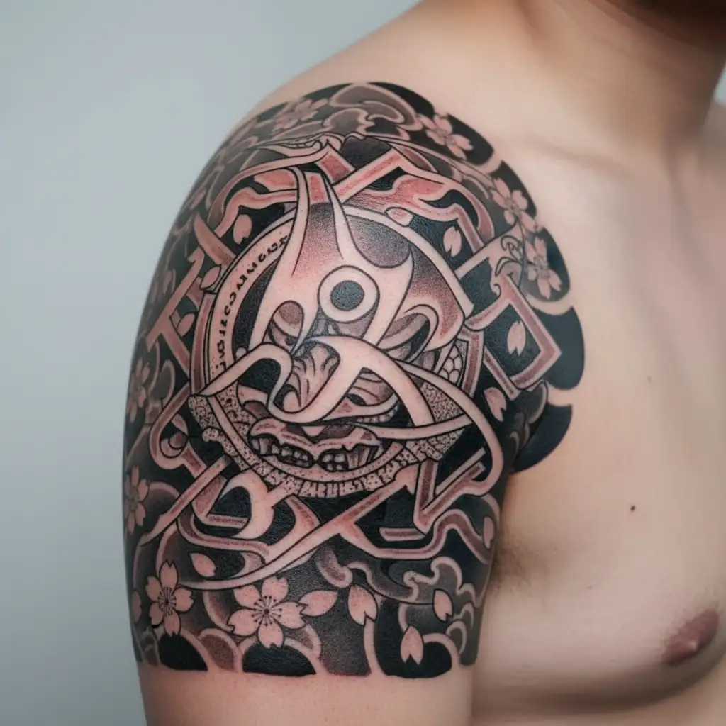 H.O.S letters gang tattoo crip set tattoo design idea