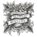 comparison is the thief of joy tattoo design idea