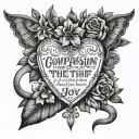 comparison is the thief of joy tattoo design idea