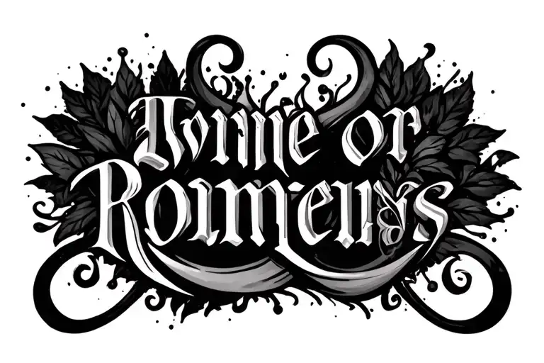 Romans 8:18 tattoo design idea