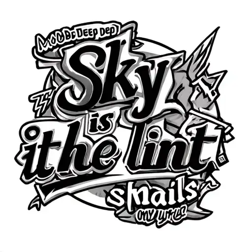 "sky is the limit" a cd of mobb deep biggie smalls and nas on my forearm tattoo design idea