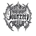 valhalla text "Journey tattoo design idea