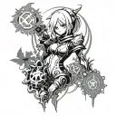 nier automata existentialistic small tattoo design idea