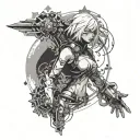 nier automata existentialistic small tattoo design idea