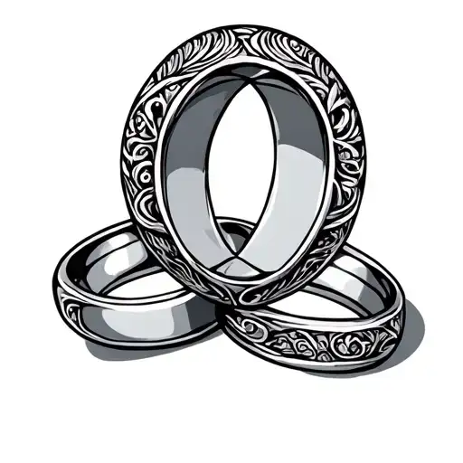 Couple Ring tattoo design idea
