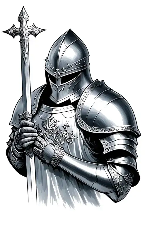 templar knight armor of God tattoo tattoo design idea
