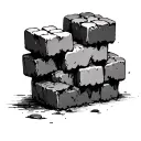 Bricks tattoo design idea