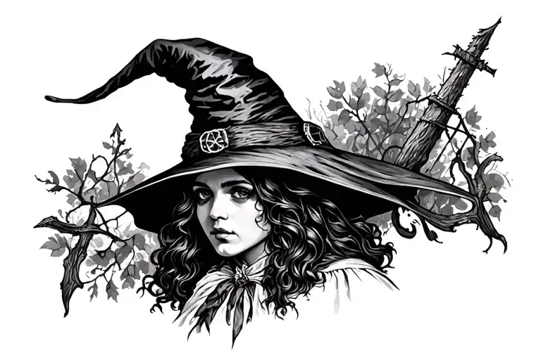 Salem witch trials tattoo design idea