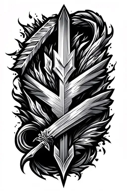 arrow tattoo design idea