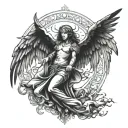 arch angel michael tattoo design idea