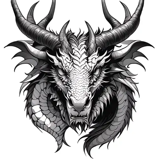 dragon, taurus zodiac, life goes tattoo design idea