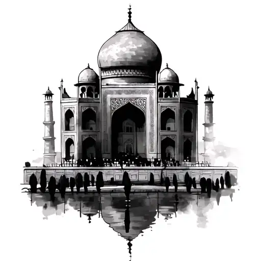 Taj Mahaal tattoo design idea