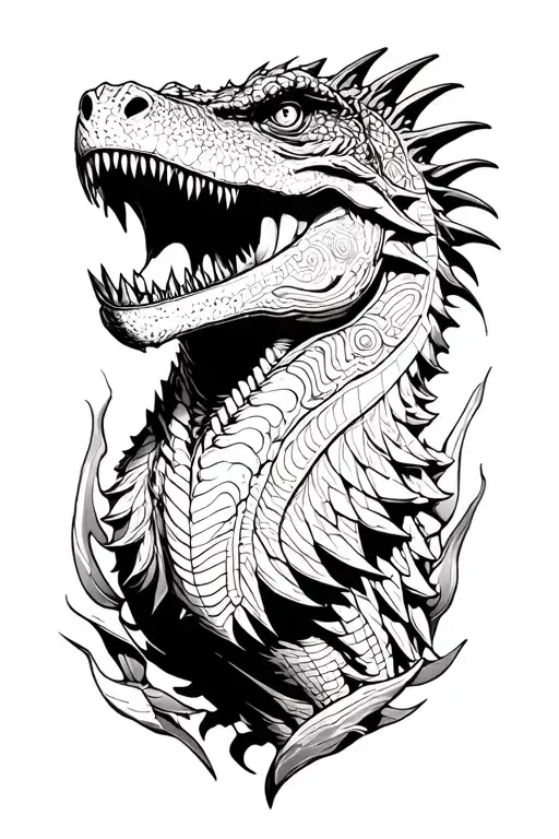 Ark Survival Evolved Baby Giga tattoo design idea
