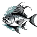 traditional sail fish tattoo tattoo design idea