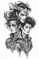 loki and michael jackson tattoo design idea