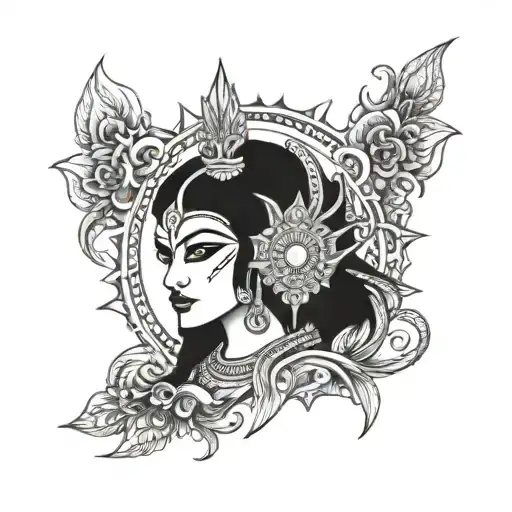 Maha Kali tattoo design idea