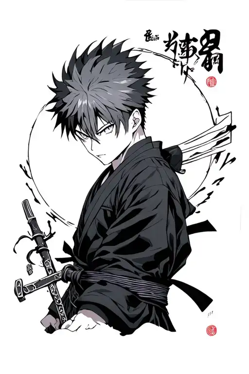 anime jujutsu kaisen theme tattoo tattoo design idea