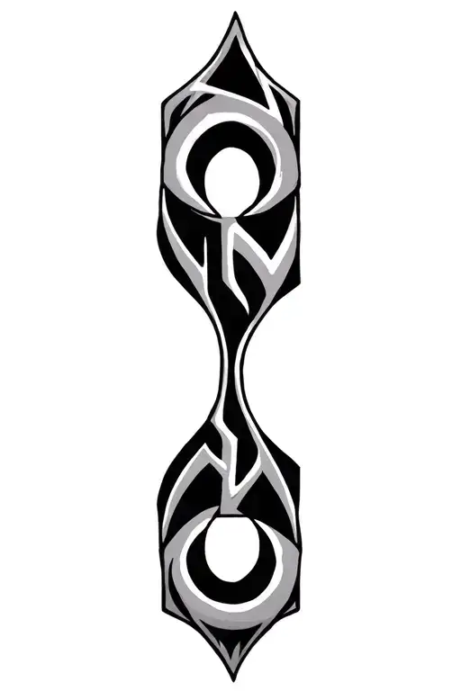 letters n and c tribal tattoo ring tattoo design idea