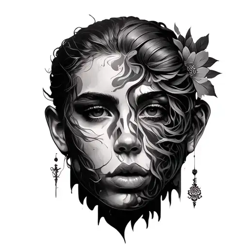 Bisexual tattoo design idea