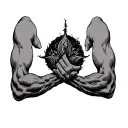 Inner Bicep tattoo design idea