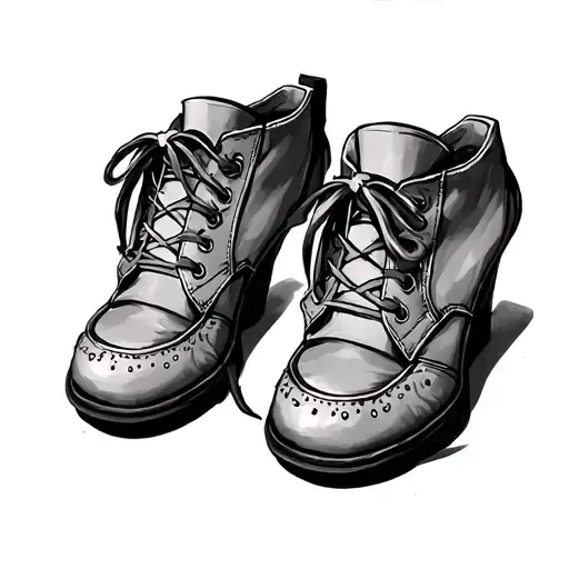 legs, panties over shoes tattoo design idea