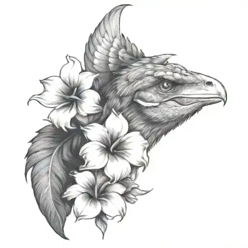 raptor tattoo design idea