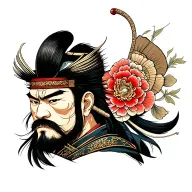 samurai warrior tattoo design idea
