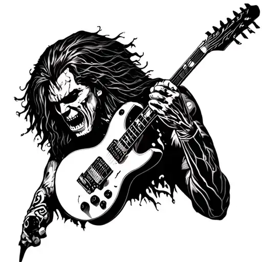 ride the lightning metallica tattoo design idea