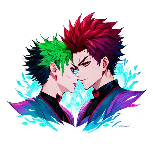 Hisoka and Illumi tattoo design idea