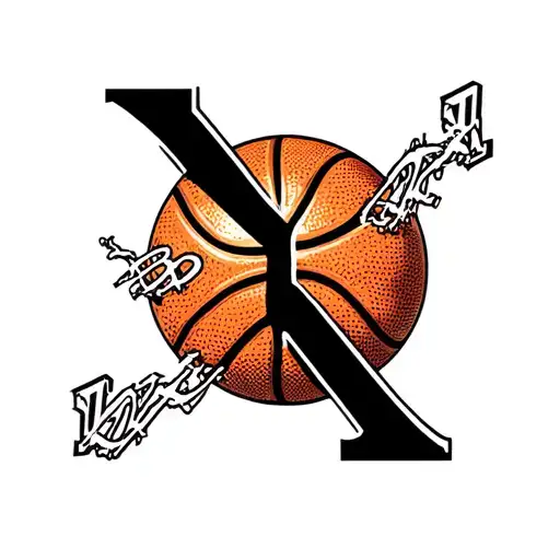 Nyc symbol, basketball merging together to form tattoo  tattoo design idea