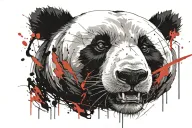 panda bear tattoo design idea