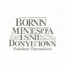 text that says "Born in Minnesota. Raised in Doylestown. Corrupted in Provincetown"  tattoo design idea